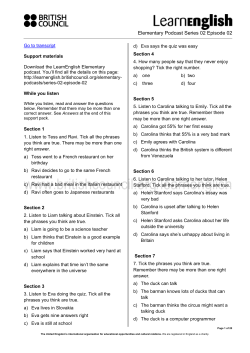 Support Pack and Transcript 515KB