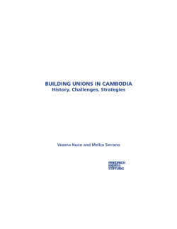 Building unions in Cambodia - Bibliothek der Friedrich-Ebert