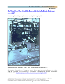 On This Day: The Flint Sit-Down Strike is Settled, February - H-Net
