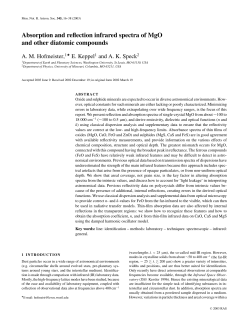 Absorption and reflection infrared spectra of MgO and other diatomic