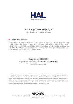 Lattice paths of slope 2/5