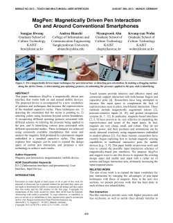 MagPen: magnetically driven pen interactions on