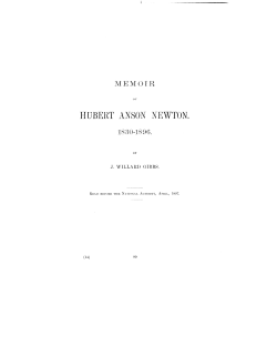 hubert anson newton. - National Academy of Sciences