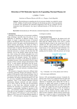 Detection of NH Molecular Spectra In Expanding Thermal Plasma Jet