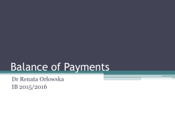 Balance of Payment