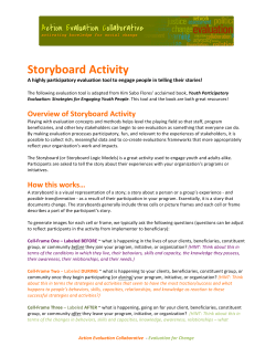Storyboard Activity - Action Evaluation Collaborative