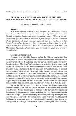 Print this article - Mongolia Journals Online
