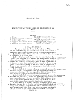 limitation of the power of disposition by will.-76-1