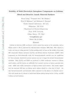 Stability of Solid Electrolyte Interphase Components on Lithium