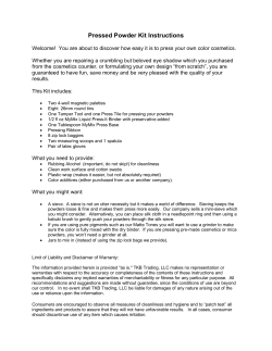 Pressed Powder Kit Instructions