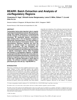 BEARR: Batch Extraction and Analysis of cis
