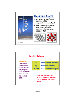 Molar Mass