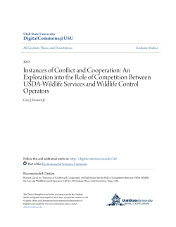 Instances of Conflict and Cooperation: An