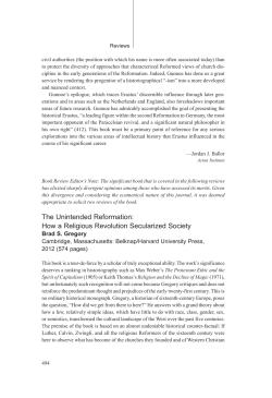 The Unintended Reformation: How a Religious Revolution