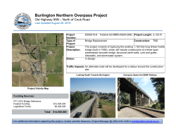Burlington Northern Overpass Project