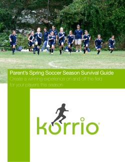 Parent`s Spring Soccer Season Survival Guide