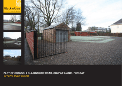 plot of ground, 2 blairgowrie road, coupar angus, ph13 9at