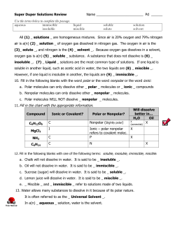 Solutions Review KEY