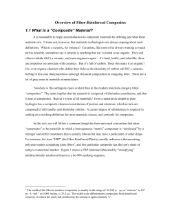 Overview of Fiber-Reinforced Composites