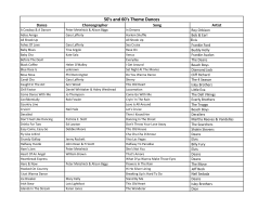 50`s and 60`s Theme Dances - World Line Dance Newsletter