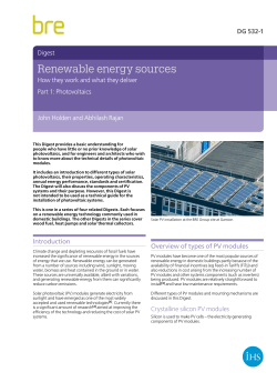 Renewable energy sources