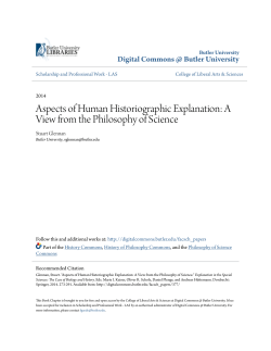 A View from the Philosophy of Science
