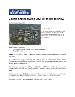 Google and Redwood City: Six things to know