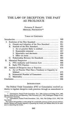 The Past as Prologue - American University Law Review