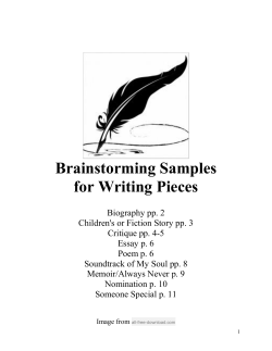 Graphic Organizers - Rice Lake Area School District