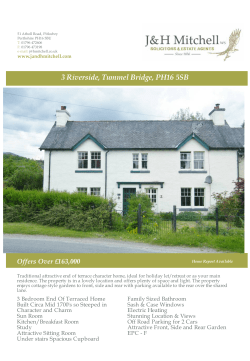 3 Riverside, Tummel Bridge, PH16 5SB