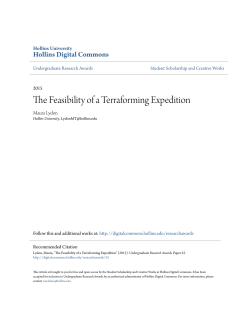 The Feasibility of a Terraforming Expedition