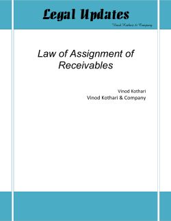 Law of Assignment of Receivables