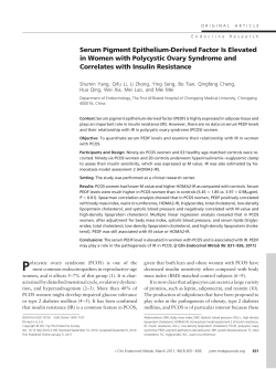 Serum Pigment Epithelium-Derived Factor Is Elevated in Women