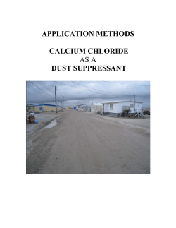 Application of Calcium Chloride