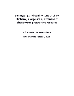 Genotyping and quality control of UK Biobank, a large
