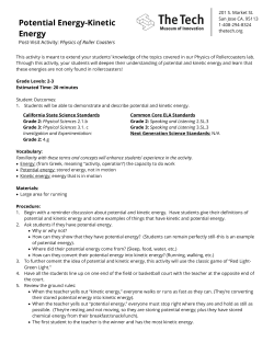Potential Energy-Kinetic Energy thetech