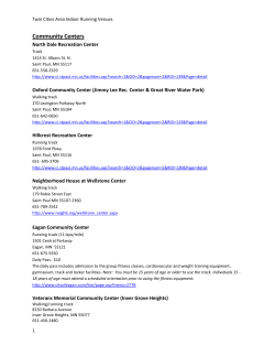 Community Centers - Twin Cities Kids Marathon