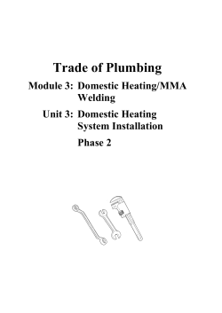 Trade of Plumbing