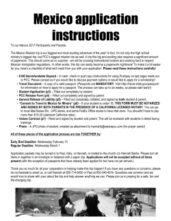 Mexico Student Application 2017