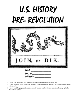 Pre-Revolution packet