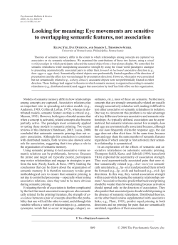 Looking for meaning: Eye movements are sensitive to overlapping