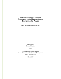 Benefits of Marine Planning: An Assessment of