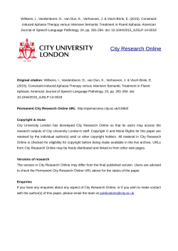 - City Research Online