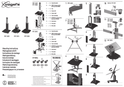 Mounting instructions Montagevoorschrift Instructions de montage