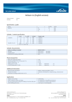 Helium 4.6 - Linde Gas