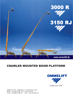 crawler mounted boom platform
