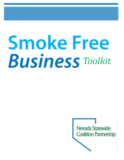 Smoke Free Business Toolkit - Partnership of Community Resources