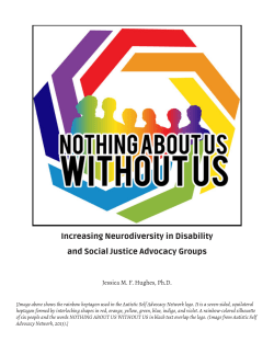 Increasing Neurodiversity in Disability and Social Justice Advocacy