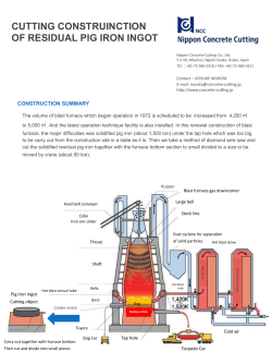 Cutting construction of residual pig iron ingot