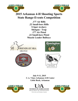 2015 Arkansas 4-H Shooting Sports State Range-Events